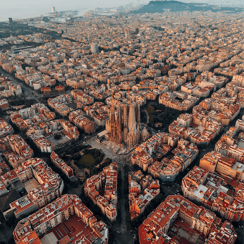Stay in Barcelona's bustling Eixample with bars and tapas spots aplenty