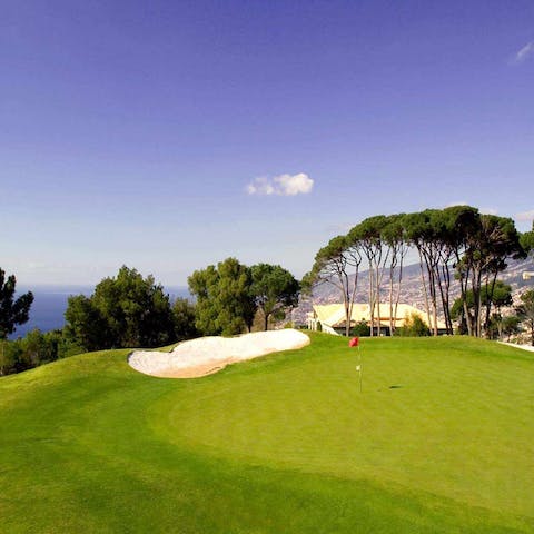 Have a go at golf – the resort boasts an on-site 18-hole course