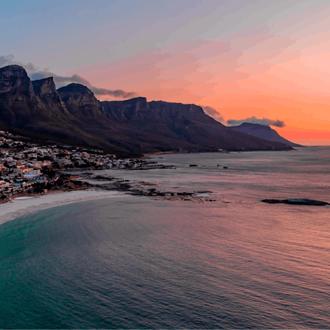 Head down to Camps Bay for sun, sea, and surfing and a lively nighttime scene