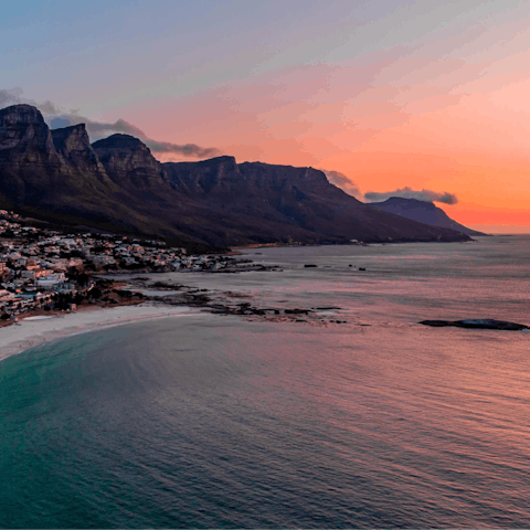 Head down to Camps Bay for sun, sea, and surfing and a lively nighttime scene