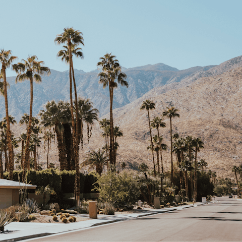 Step outside and take the short stroll to Downtown Palm Springs