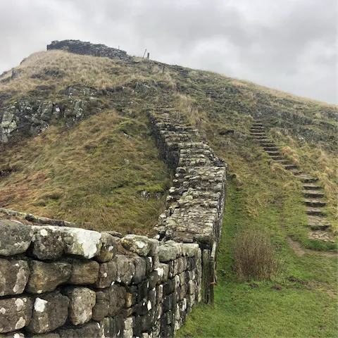 Indulge in Northumberland’s rich history, and take a walk at Hadrians wall 