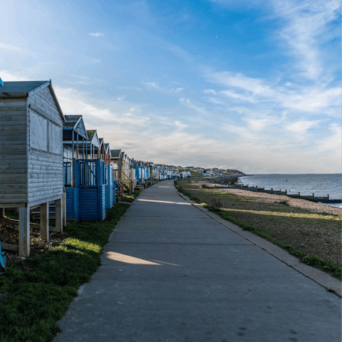 Bank a dose of sea air in Whitstable, a forty-five minute drive away
