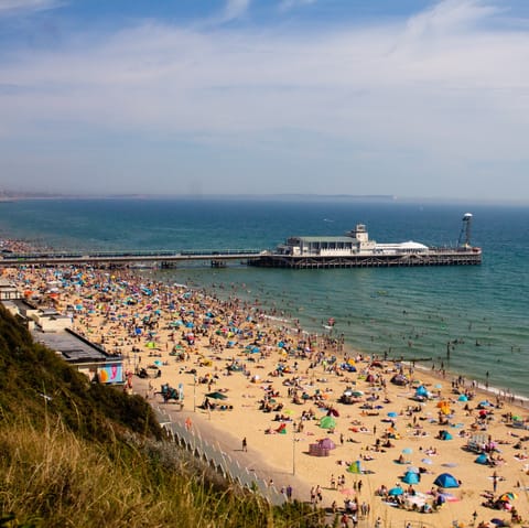 Grab your bucket and spade and walk to Southbourne Beach – it's a few minutes away