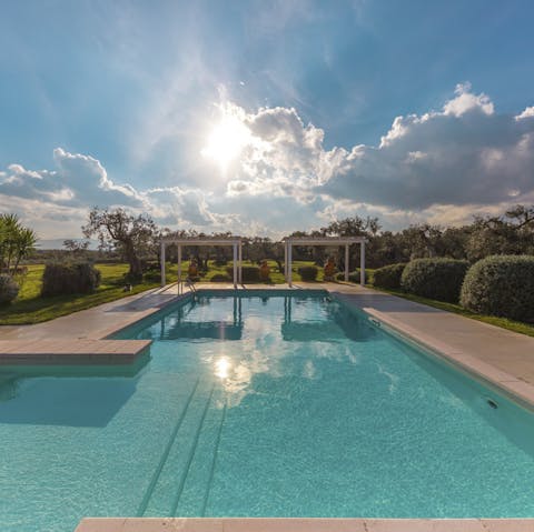 Cool down in the gorgeous pool