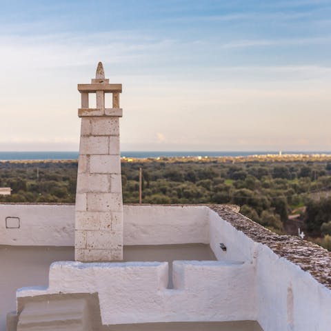 Views of the Adriatic from the rooftop