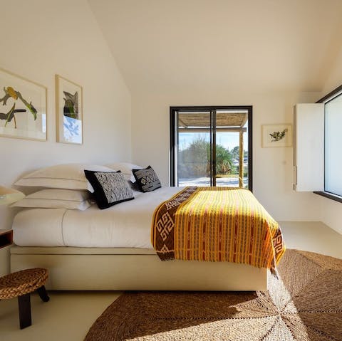 Experience a blissful state of relaxation from the bedrooms