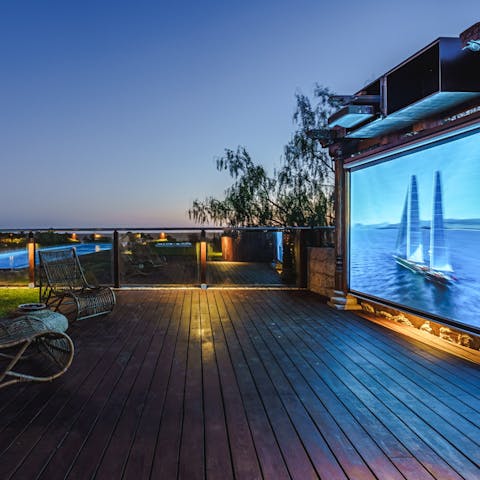 Catch a movie at your open-air cinema