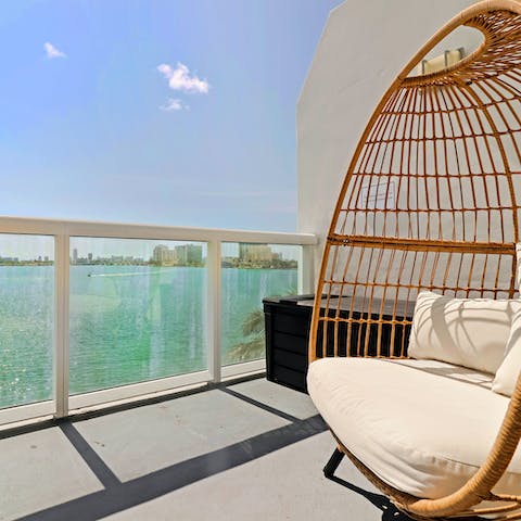 Kick back and relax on your private balcony 