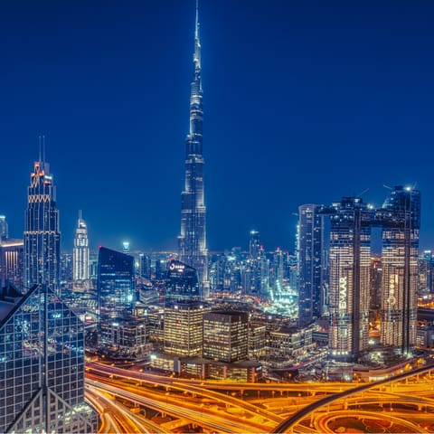 Experience the glitz and glamour of downtown Dubai – just a twenty-minute drive away