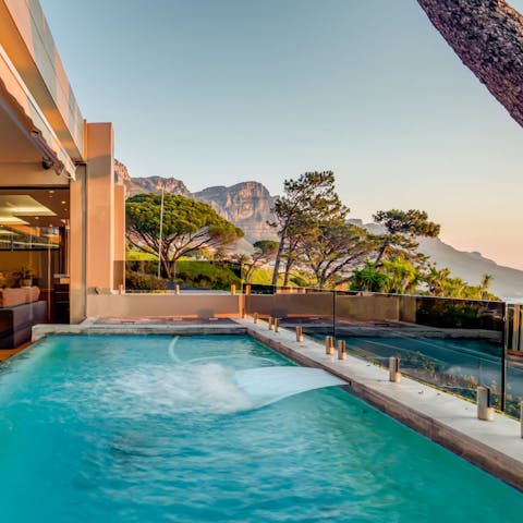 Take in the view of the Twelve Apostles from the cool of the swimming pool