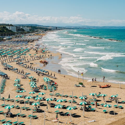 Spend the day at Noto Marina Beach, just over 3 miles away