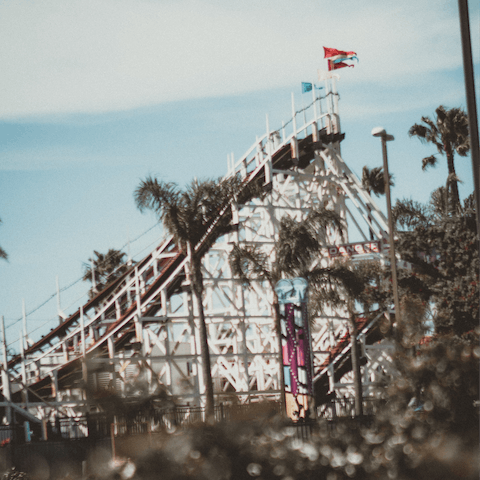 Enjoy the rides at Belmont Park – less than a mile away