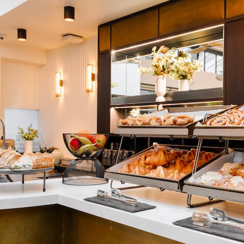 Start your day with a delicious breakfast provided by your host