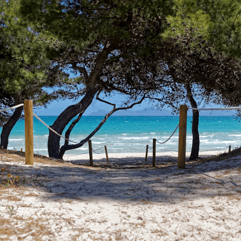Visit some stunning beaches along the east coast of the gorgeous island of Mallorca