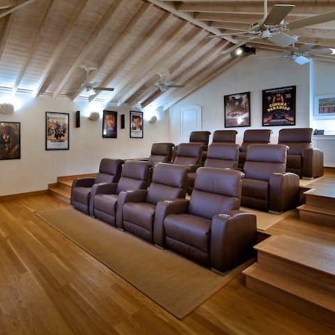 Enjoy movie night with a difference in your own private home cinema 