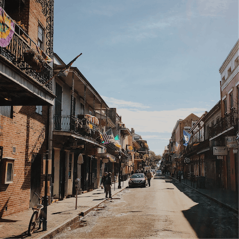 Live it up at the bars, restaurants and music venues in the famous French Quarter, just a five-minute walk away