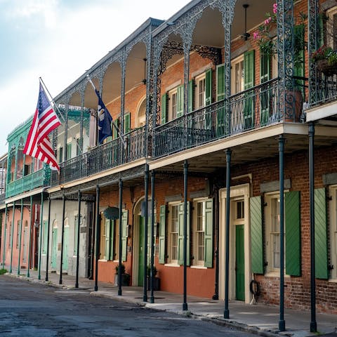 Explore New Orleans on foot – you’re walking distance from most attractions
