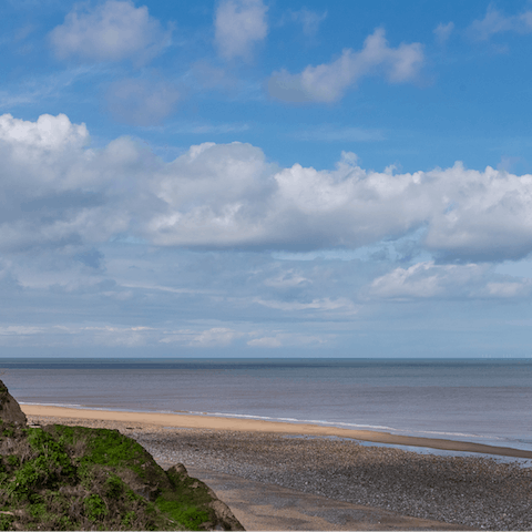 Take a stroll along the nearby beach – only 100m away