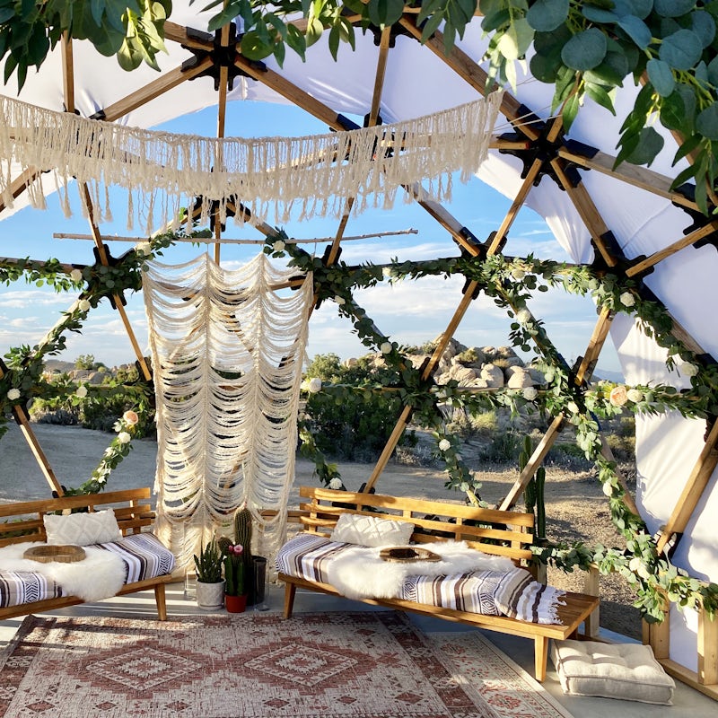 Watch the sun rise from the meditation dome