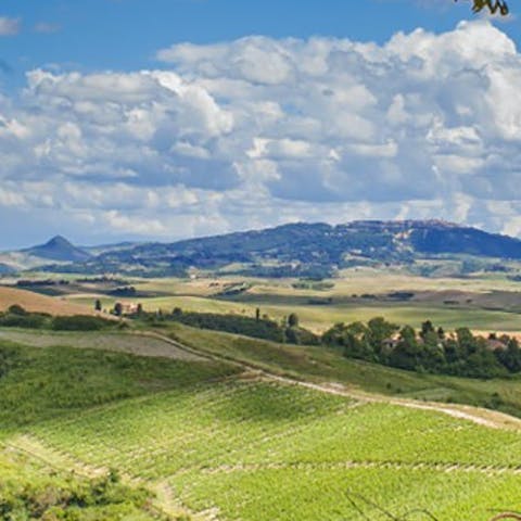 Stay in the Tuscan countryside, just twenty-minutes from Lajatico