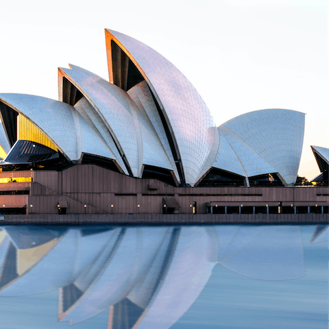 Admire the architectural beauty of the Sydney Opera House