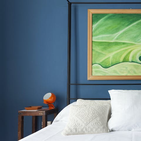 Stay in a colourful home, with bold artwork in every room