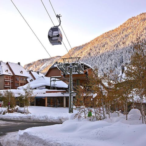 Take the gondola right from your front door