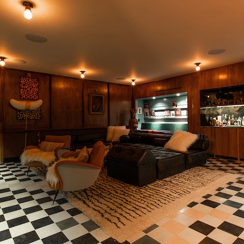 Make the most of the games room and its very own bar
