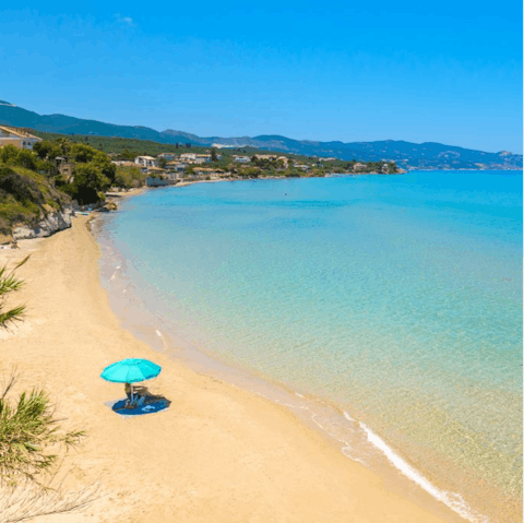 Walk down to the beach and swim in the Med – it's right at the end of the garden