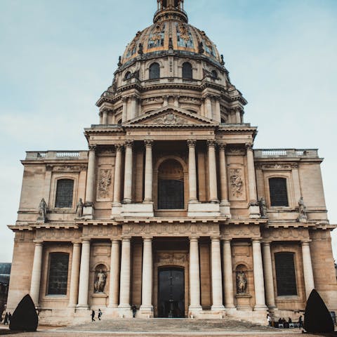 Visit Napoleon's tomb – Les Invalides is a two-minute walk