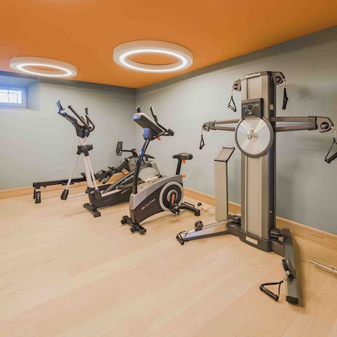 Break a sweat in the in-house gym