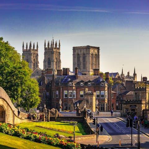 Take the five mile drive into the heart of York and spend an afternoon at the famous Minster