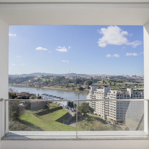 Admire the Duoro River view from the private balcony as you share a bottle of Vinho Verde 