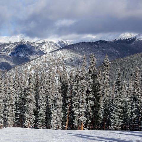 Ski down Beaver Creek's mountains