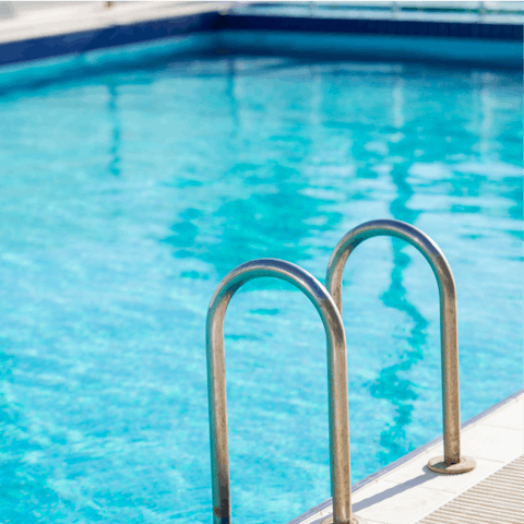 Cool off from the warm Arabian weather with a dip in the on-site swimming pool