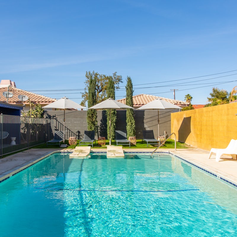 Dive into the refreshing pool when the sun gets too hot