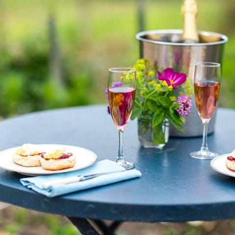 Take your afternoon tea on the patio