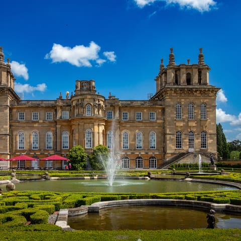 Pay a visit to Blenheim Palace, just 15km away