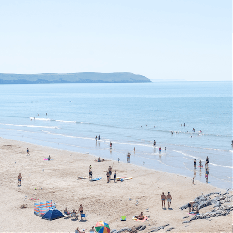 Spend the day surfing, paddling or walking on North Devon's beaches