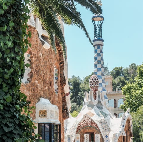 Take the metro line 3 to Parc Güell for its surrealist architecture