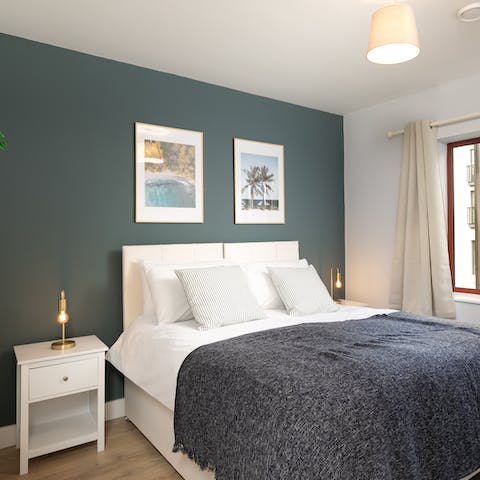 Get some rest in the stylish bedrooms after a busy day in Reading