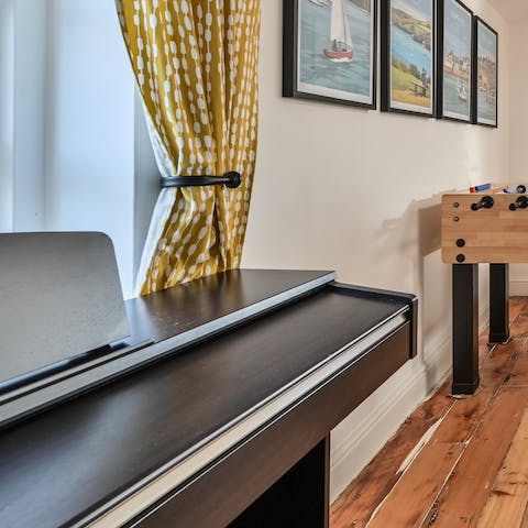 Entertain your guests at the digital piano