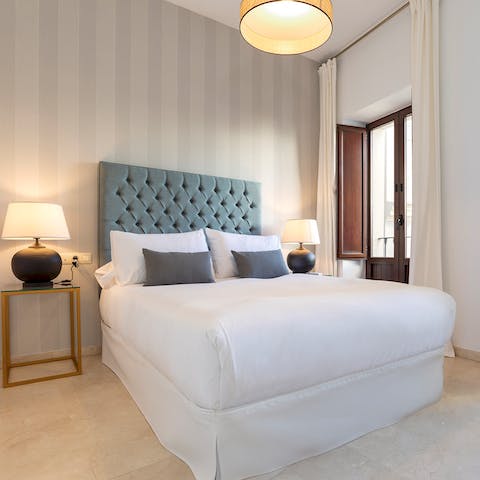 Wake up in the comfortable bedrooms feeling rested and ready for another day of Seville sightseeing