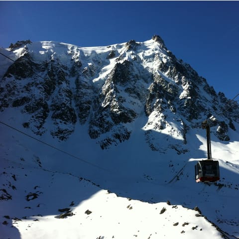 Enjoy stunning mountain views of Mont-Blanc