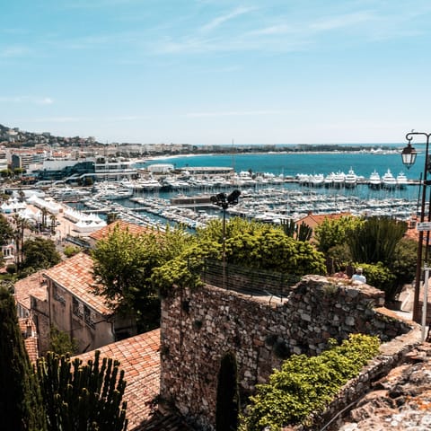 Take in spectacular views of the Côte d'Azur