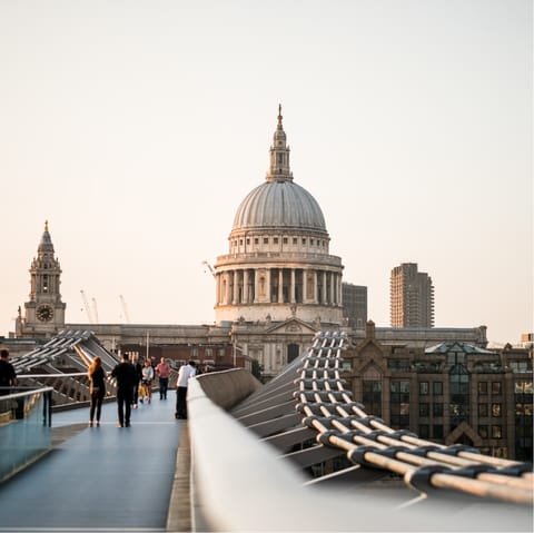 Visit St. Paul's Cathedral, a fourteen-minute walk from your door