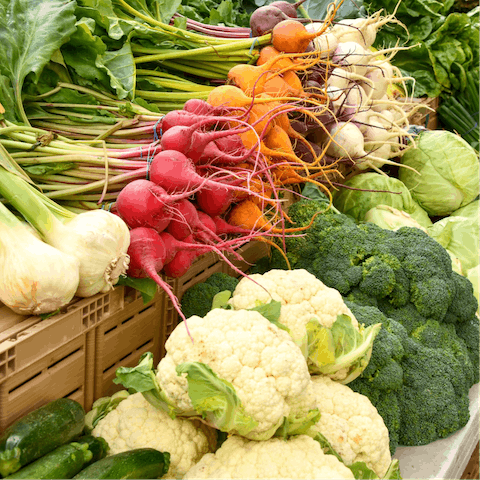 Head to Campo de' Fiori, a five-minute wander away, and pick up some fresh produce for dinner