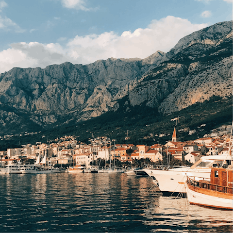 Take a day trip to picturesque Makarska – a short drive away