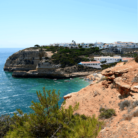 Stay in the heart of the Algarve, only a fifteen-minute drive from Carvoeiro's beaches